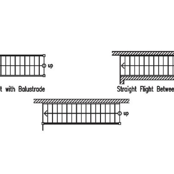 Straight stairs