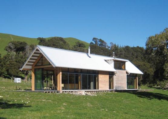 a house with a large roof